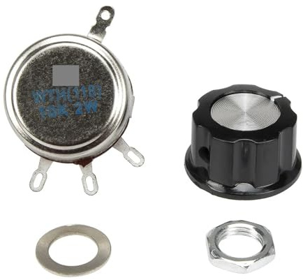 1PC WTH118-1A 10K 2W Potentiometer mit Knopf for Festkörperspannungsregler