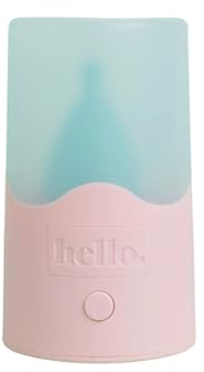 Hello Steamy Cleaner per coppetta mestruale e disco | Dispositivo elettrico compatto per la pulizia a vapore | Ciclo rapido di 4 minuti con spegnimento automatico | Accessorio portatile per la cura