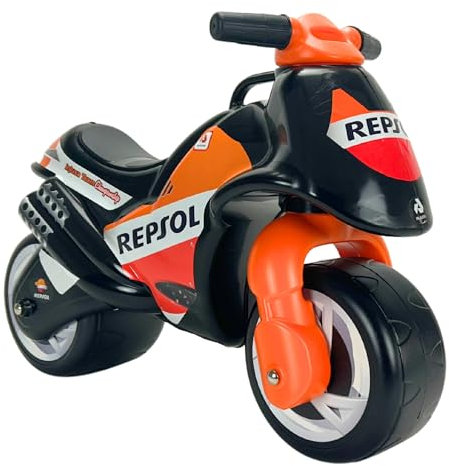 Correpasillos para Niños 1 Año 2 Años 3 Años Neox Repsol - Moto Correpasillos para Bebé - Moto Juguete de Equilibrio para Niño y Niña - Ruedas Anchas + Ligera + Ergonómica + Transporte Fácil - INJUSA