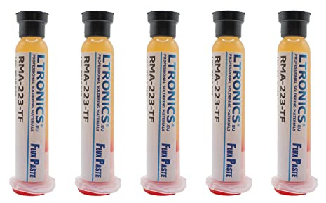 RMA-223 Flux Grease Paste 10cc Syringe for BGA SMD Solder Soldering - Pack of 5