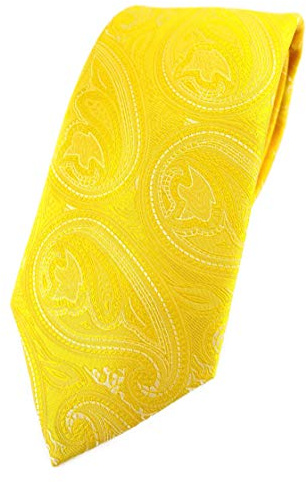 TigerTie Designer Krawatte in paisley muster - Krawatte Klassischer Schnitt