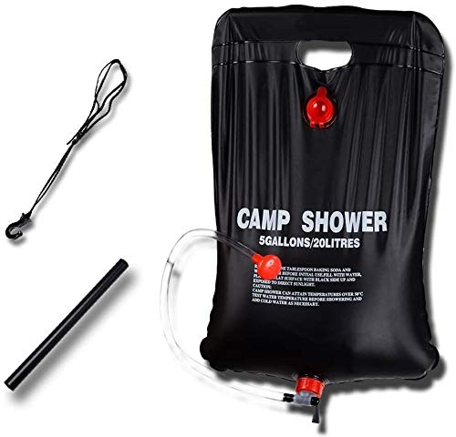 NALCY Solardusche Camping, 20 L - Camping Dusche Solardusche, Campdusche Reisedusche Kompakt, Outdoor Dusche, Camp Shower Outdoordusche Mobil