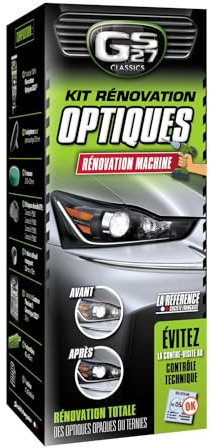 GS27 - Kit de Rénovation Optiques - Set Rénove Phare Complet à Utiliser avec Une Perceuse, multicolore