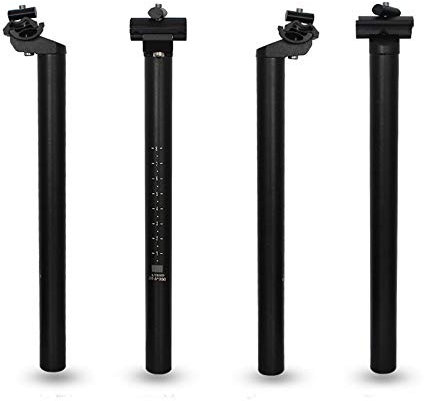 NSGJUYT Aluminiumlegierung-Fahrrad Sattelstütze MTB Straßen-Gebirgsfahrrad Schwarz Sattelstütze Sitzrohr 27.2/28.6 * / 30.4 * 300mm Fahrradteile (Color : 28.6mm)