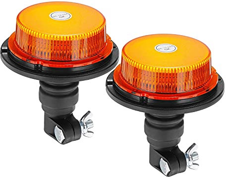 KELUNIS Luz De Señal De Advertencia Estroboscópica De Camión De Coche De 12-24 V 18 Luces LED Intermitentes De Emergencia Lámpara De Baliza para Tractor De Vehículos Agrícolas