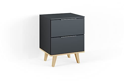 Vicco Kommode Nautica, Anthrazit, 46 x 61 cm | geeignet zur Aufbewahrung von Kleidung und Alltagsgegenständen