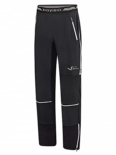 Black Crevice Herren Skitourenhose I Hochwertige Wanderhose Herren aus 88% PES & 12% Spandex I Wind- & Wasserabweisende Outdoorhose Herren I Winterhose für Herren mit Bewegungsfreiheit