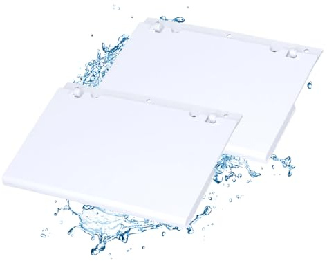 Volet de Skimmer Piscine de 2 Pièces, Matière Plastique, Déflecteur de Déversoir de Porte de Piscine D'assemblage D'écumoire (21,4 X 13,4 Cm / 8,4 X 5,3 Po)