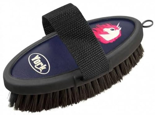 York Kardätsche Unicorn Striegel Fellglanzbürste für Pferde (Klein)