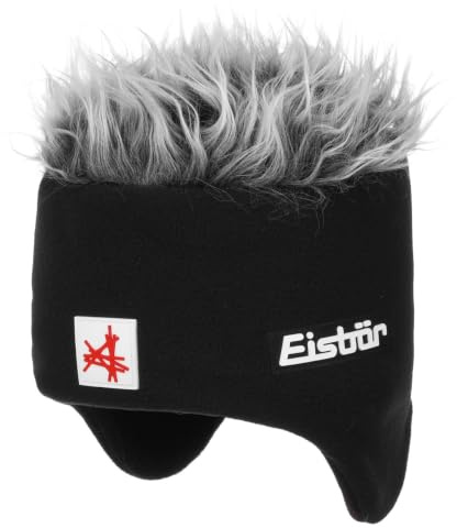 Eisbär Cocker Skipool Fleece Mütze Beanie Skimütze Wintermütze Damen/Herren - Made in the EU,Made Austria mit Ohrenklappen Herbst-Winter Winter