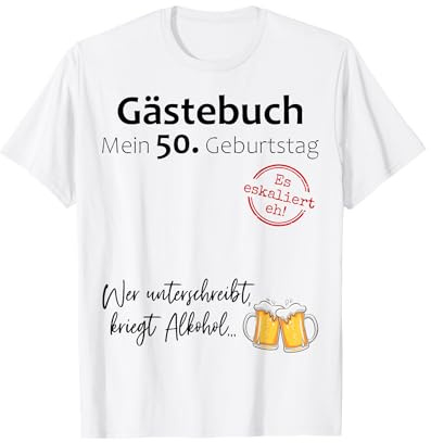 50. Geburtstag Mann Frau 50 Jahre Deko 1976 Lustig Gechenk T-Shirt