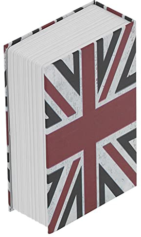 Mini caja fuerte con aspecto de libro y mano de obra, adecuada para guardar monedas y joyas de forma segura