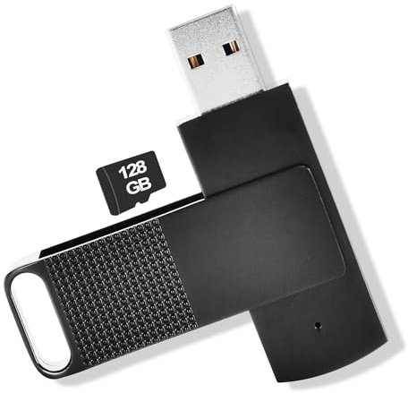 128GB USB Diktiergerät Digital, 3072kbps Aufnahmegerät Voice Recorder mit Spracherkennung und One-Touch-Aufnahme, Aufnahmegerät Audio Professionell für Vorträge Meeting Interview Vorlesung
