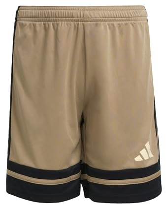 adidas Unisex Kinder SQUADRA25 Short Kids, Blanch Cargo/Black/Warm Vanilla, 11-12 Years
