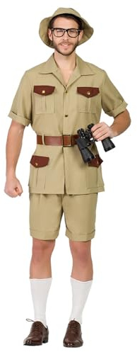 Boland Safari Ranger Costume for Adults, 4 Pieces, Fancy Dress Costume for Theme Party or Carnival, Animal Keeper