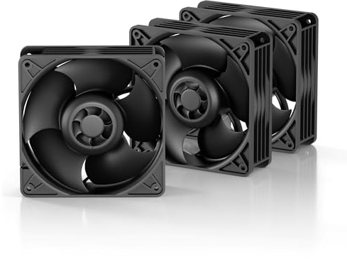ARCTIC S12038-8K (3 Stück) - 120x120x38 mm Server Lüfter, 800-8000 rpm | PWM reguliert, 4-Pin Anschluss, 12 V DC, besonders effizent
