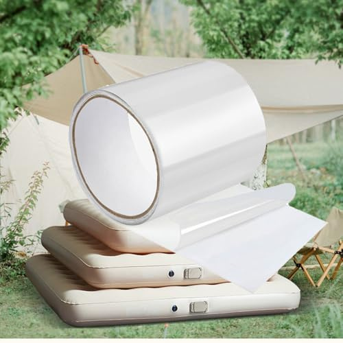Iwinna 60MM x 5M Invisible Tent Repair Tape, Heavy Duty Tape Patch for PVC Coated Awning, Gazebo, Canvas, Nylon, UV Resistant Air Bed Paddling Pool Puncture Repair Kit