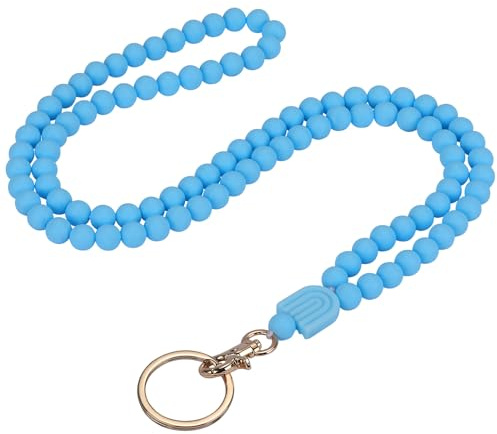 LEGENTLISUR Cordon Tour de Cou pour Les Clés, Porte-badge Cordon, Avec Cordon pour Carte D'identité, Les Badges de Travail et Les Porte-Badges D'Identification, Cadeaux pour Collègues(Bleu clair)