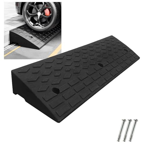 LYUCAYHQ Bordsteinrampe, 2 Tonnen Türschwellenrampe, Rampe Rollstuhl für Gehsteig-Laderampen, Autos, Fahrzeuge, SUV, Lastwagen, Motorräder(100 * 30 * 13cm/39 * 12 * 5.1in)
