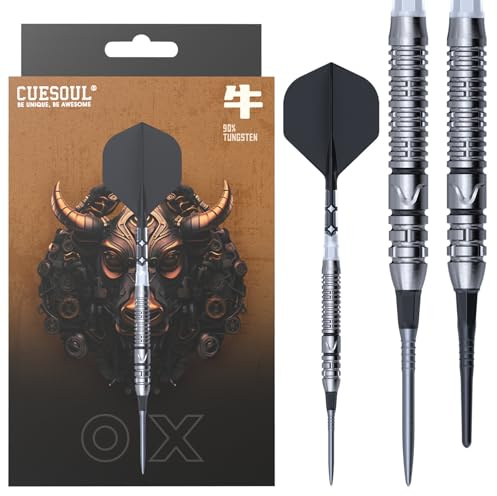 CUESOUL Chinese Zodiac Steel Series 20g/21g/22g/23g/24g 90% Wolfram Dart-Set mit integriertem ROST T19 Flight