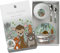 WMF Animalitos del bosque - Vajilla para niños 6 piezas incluye plato, cuenco y cubertería (tenedor, cuchillo de mesa, cuchara y cuchara pequeña) WMF Kids infantil Acero Inoxidable Cromargan
