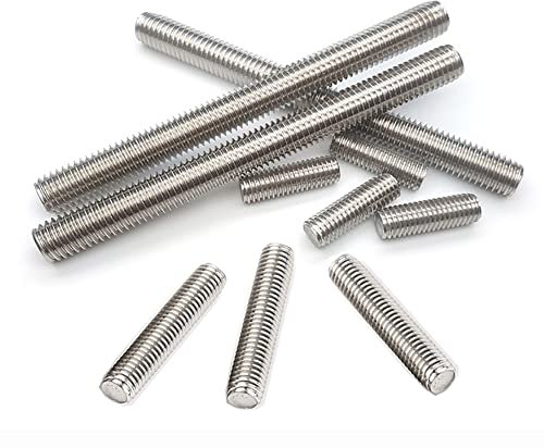GewindestangeGewindestange, Gewindestange aus Edelstahl 304, M6-Vollgewinde for Ankerbolzen, Klemmbügel, Perlenpfahl, 10 Stück, Länge 60 mm–120 mm, M6 x 75 mm(M6*75mm)