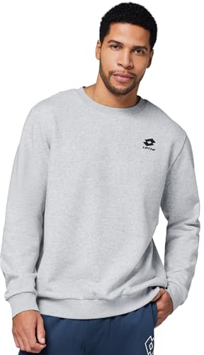 Lotto Sweatshirt Herren 3 Farben S-3XL I Baumwolle I ohne Kapuze | Herren Pullover mit kleinem Logo I Regular Fit I für Sport und Freizeit