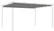 Outsunny Toile d'ombrage rétractable pour pergola, auvent de rechange pour pergola de 4 x 3 m, toit rétractable - Gris clair