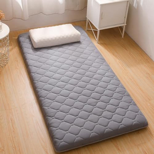 Japanische Matte, Boden-Schlafmatratze, Einzel-, Doppel-, Queen-Size-Bett, Camping, Gästematratze (Blaugrün, 80 x 190 cm)
