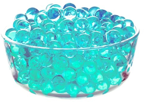 TUMYBCC Wasserperlen für Deko Vase – 50g 6.000 Stücke Water Beads für Schwimmende Kerzen Perlen Pflanzen Blumen in Vasen Hochzeits-Mittelstück Vasenfüller 1 (Himmelblau)