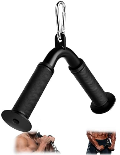 Lovind Tricep Pull Down Attachment,Bigger V Bar Attachment LAT Pulldown Attachments Cable Machine Accessories with Upgrated Grip for Home Gym Equipment