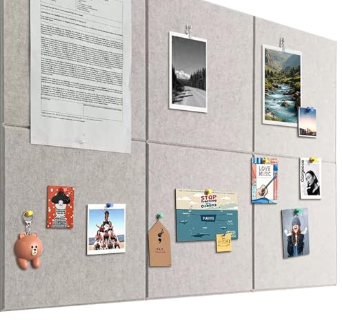 Pinnwand Groß 90x60cm Pinnwand Filz Selbstklebend mit 60 Reißzwecken, 6 Stück 9mm Dick Pinwand, Vision Board für Fotos, Notiz Memoboard für Zuhause Küche Büro Schule,Helles Kamel