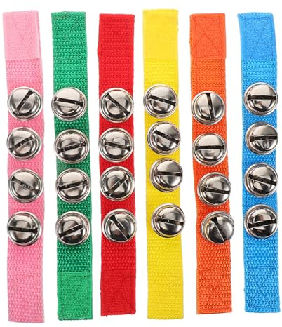 Beaupretty 6stücke Handgelenk-glocken Schüttelglöckchen Für Junge Mädchen Musikinstrument Spielzeug Schüttelring Handglocken Für Kleinkinder Sensorisches Trainingsgerät Handgelenkglöckchen