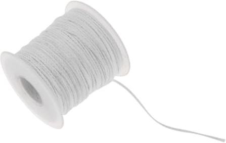 Candela Del Bundle - Rotolo Filo Di Cotone, Corda A Corda Intrecciata | Fornitura Di Bobine Di Biologico, Forte Spago In Fibra Naturale Per Mestieri Di Cera Fatta In Casa Per Progetti Di Cand