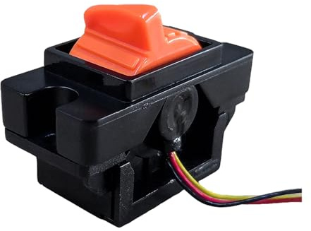 SHEHUALI Mandos de control, Joystick Hall de control remoto industrial con mango de empuje de un solo eje SMC102, color negro(0-5V,A_R0 SPRING SELF-RESET)
