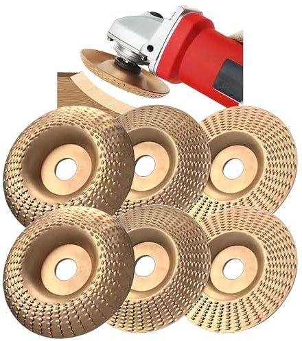 Set Dischi Intaglio Legno per Smerigliatrice Angolare 3pcs, Pro-grade Kit Per Incisione E Sgrossatura Ceppi Disco Sagomatura E Lavorazione Del Legno - Strumenti Lucidatura(2 Set)