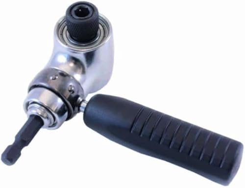 Renvoi d'angle pour perceuse à 90 ° produit qui permet de travailler en espaces étroits et difficiles à atteindre normalement avec outils traditionnels. Type professionnel. Rapide embrayage magnétique à mandrin, Capacité de serrage 60 nm max. Complet de 1 les