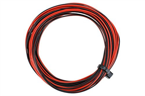 DCC Concepts DCW-32RBT Black/Red Twinned Stranded Decoder Wire (6m)