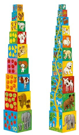 Stapelwürfel Stapelspiel Würfel zum Stapeln Motorikspiel