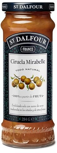 St Dalfour CIRUELAS MIRABEL Mermelada 284g 100% Fruta Sin Azúcares Añadidos