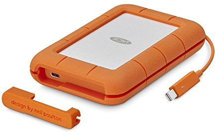 LaCie Rugged - Disco Duro portátil Thunderbolt USB-C de 4 TB + 1 mo Adobe CC Todas Las Aplicaciones (STFS4000800)