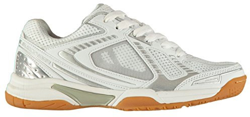 Slazenger Womens Indoor Shoes White/Silver UK 6 (39)