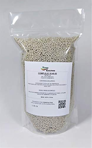 Todo Cultivo DAP 18-46-00 Concime Granulato complesso NPK. FOSFATO DIAMONICO 5KG