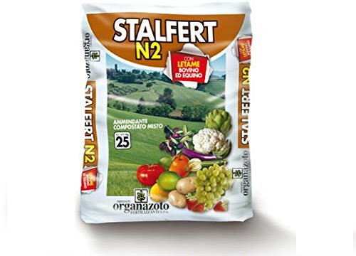 CONCIME STALLATICO PELLETTATO professionale N 2,5 STALFERT ortaggi frutta 25 KG AMDGarden