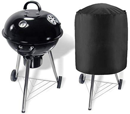 STTC Funda Barbacoa Redonda, 210T Oxford Anti-Viento/UV/Impermeabilidad Redondas Cubierta Protectora para Barbacoa,70x70cm