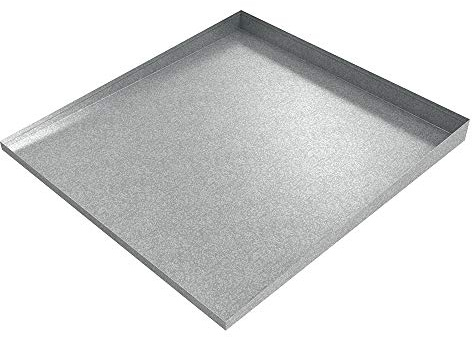 Front-Load Washer Drip Pan 32 x 30 x 2.5 - Galvanized Steel | Water Damage Prevention | No Leak | Made In The USA | Welded Water Tight | Killarney Metals