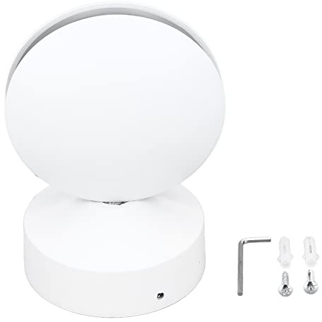 Asixxsix LED-Wandleuchte, 10 W AC85‑265 V, Runde RGB-Wandleuchte, 360 Grad Leuchtende Fensterbank-Lampe, Türrahmen, Strahlenlinie, Wandleuchte für Flur, Gang, Terrasse, Badezimmer,(Weißes Licht)