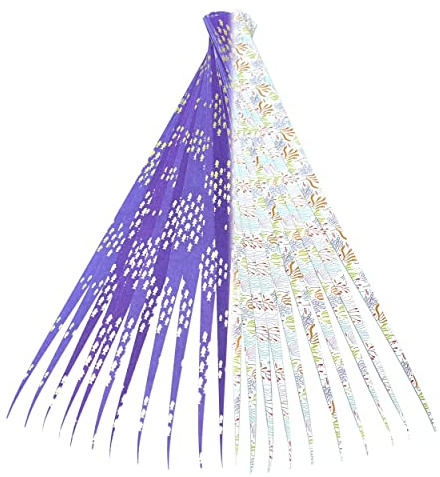 Paper Strips Double Sided with Gold Foil Highlights 1 or 1/2 Wide Precut Strips for Making Paper Beads