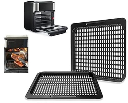 2pcs Cooking Tray for Air Fryer Oven, Home Supplies Durable Detachable Removable Mesh Rack Carbon Steel Air Fryer for Air Fryer Accessories