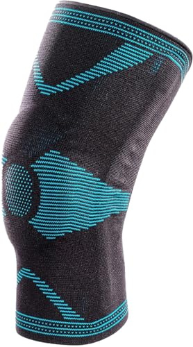 Orione Safte Ginocchiera tutore gamba ortopedico con Stecche e Stabilizzatore di Rotula Size L